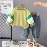 Осенний комплект для мальчиков, бейсбольная детская демисезонная форма, коллекция 2023, в западном стиле, 3 предмета