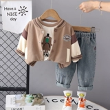 Осенний комплект для мальчиков, бейсбольная детская демисезонная форма, коллекция 2023, в западном стиле, 3 предмета