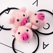 Childrens wool felt ball Rabbit Head Ornament Accessories Diy Poke Fun Cartoon Rabbit Hair Circles Hairpin Hairpin Hairpin Hair Accessories