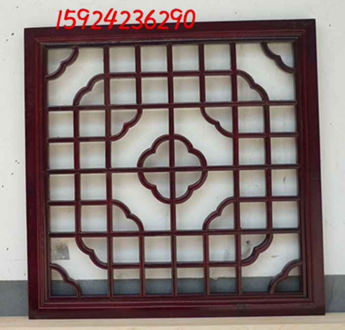 Dongyang Cửa lưới và cửa sổ bằng gỗ cổ Màn hình Trung Quốc Vách ngăn lưới gỗ rắn Lối vào Cửa sổ rỗng Tùy chỉnh - Màn hình / Cửa sổ tấm bình phong gỗ