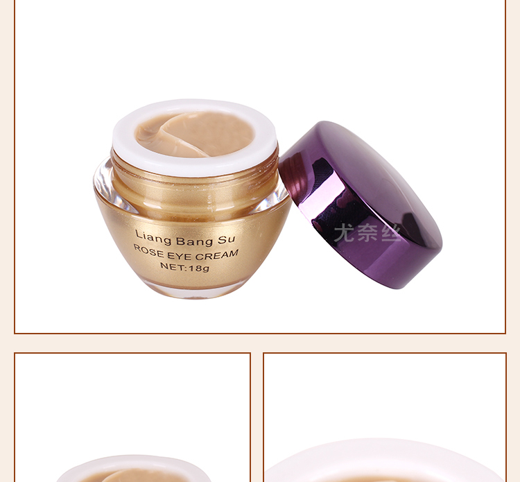 Chính hãng 靓 邦 素 玫瑰 Kem Mắt Hoạt Tính 18g Khử Mùi Mắt Tối Mắt Tròn Túi Chăm Sóc Mắt Bright Bangsu kem trị nếp nhăn mắt