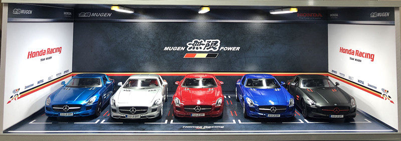 Honda Infinity 1 18 Simulation Car Model Underground Garage Car Parking Lot Model Scene Toy Dust Display Box