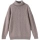 Turtleneck Cashmere Sweater Men's 100 Pure Cashmere Round Neck Thickened Sweater Men's Autumn and Winter New Wool Bottoming Sweater for Young and Middle-aged