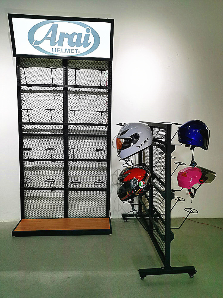 Helmet rack motorcycle riding equipment rack skateboard ski balance bike display rack tail box gloves motorcycle cargo rack