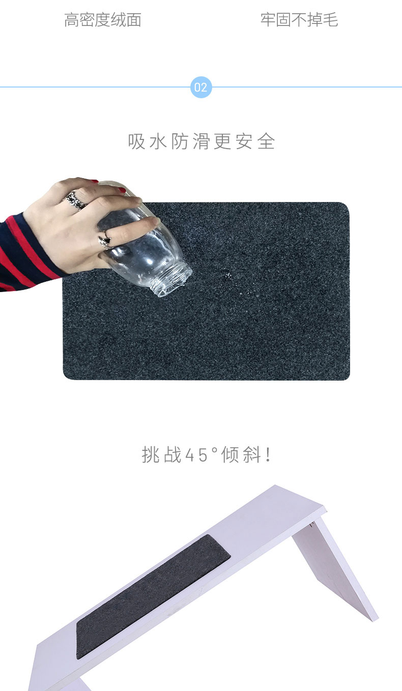Bếp Thảm thảm thảm thảm cửa mat không trượt chống dầu thấm ở phía trước của thảm nhà trẻ chà tùy chỉnh - Thảm sàn thảm nhựa chống trượt