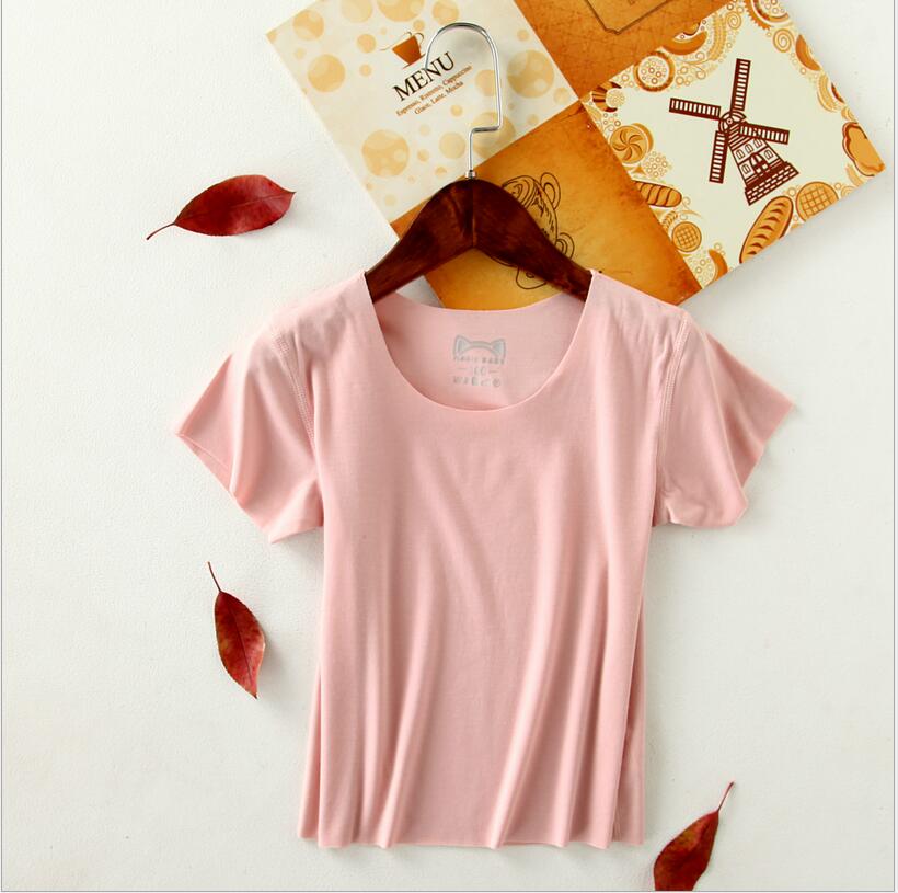 Trẻ em ngắn tay t-shirt nam liền mạch phương thức bông mỏng trẻ em lớn 2 bé đáy áo mùa hè cô gái nửa tay áo sơ mi