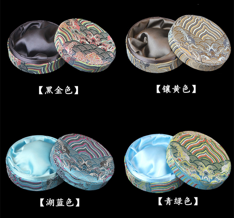 Hộp trang sức cao cấp wenwan hạt gỗ vòng tay vòng tay vòng đeo tay quà tặng bao bì hộp lưu trữ hộp thổ cẩm - Vòng đeo tay Cuff chuỗi đeo tay