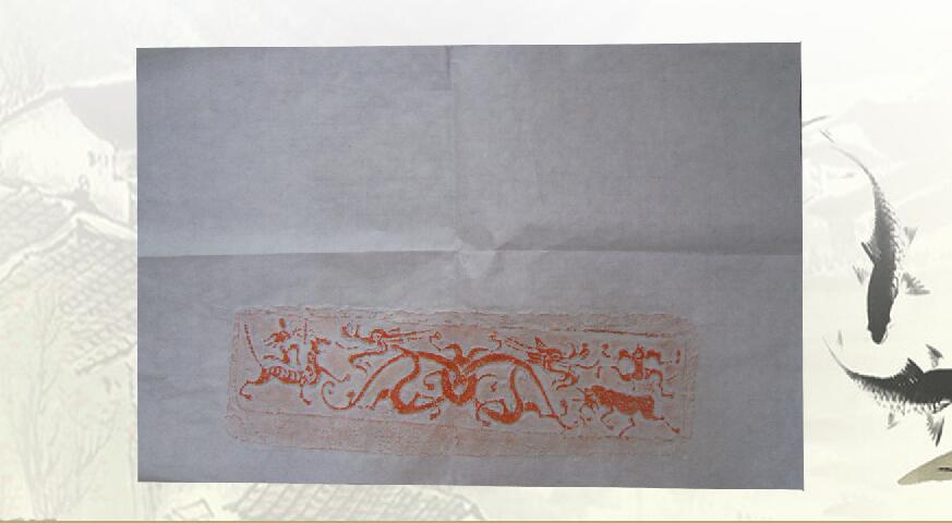 Han Xuzhou Featured Gift Handmade Tuo for overseas visit Gift Brick gift Gift Brick small pint-piece double-dragon