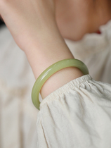 Bi Moss｜Natural jade bracelet for girls Afghan jade young style oil green gift for besties