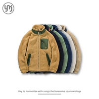 Японская бархатная демисезонная удерживающая тепло флисовая куртка для отдыха, для влюбленных, увеличенная толщина