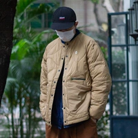 Японский ретро бархатный демисезонный водонепроницаемый пуховик подходит для мужчин и женщин, удерживающая тепло куртка, утиный пух, придает объем, оверсайз