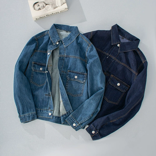 Осенняя хлопковая джинсовая куртка