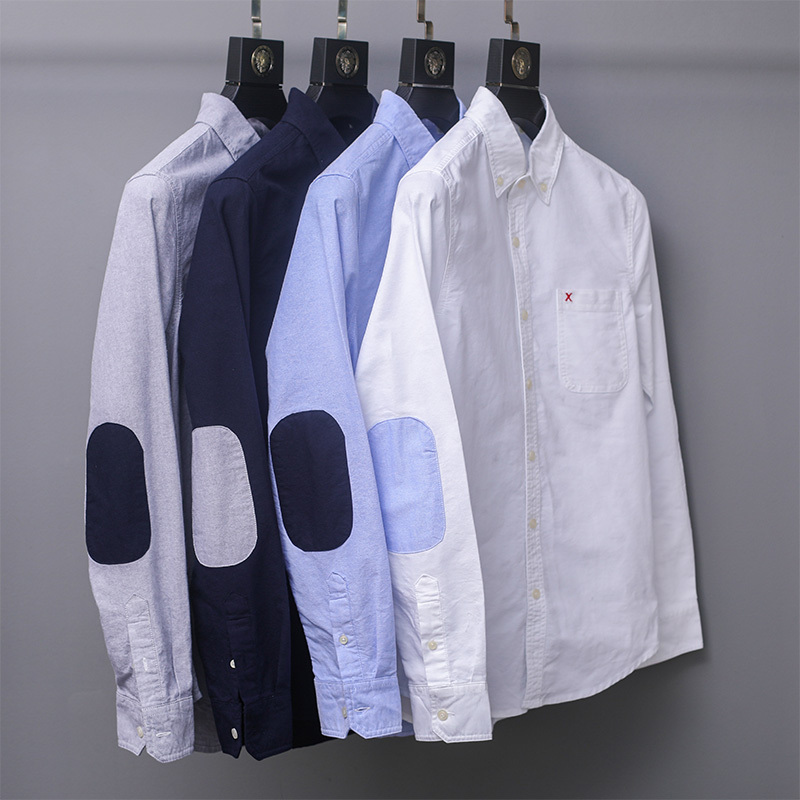 Decisive self-retention, classic reproduction, old-fashioned foundry, autumn long-sleeved men's shirts can be worn for three seasons