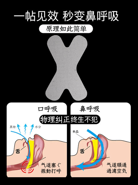 Mouth breathing correction patch to prevent snoring, child and adult sleeping patch, anti-open mouth sealing and closing mouth artifact