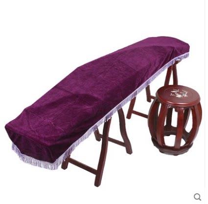 Gold velvet guzheng dust cover with hood zipline clothed fabric universal 4 color optional rubberized rubberized fabric scissors nail anti-loss card