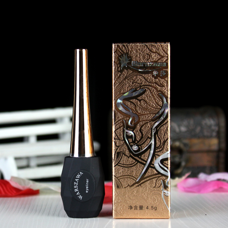 Lột thẻ Huasha bút kẻ mắt không thấm nước là không nở mềm và cứng đầu nhanh chóng làm khô lâu dài bút kẻ mắt mới bắt đầu chì kẻ mắt innisfree