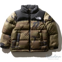 Kiddielove Japan childrens clothing THE NORTH FACE NORTH FACE camouflage color down jacket 20aw
