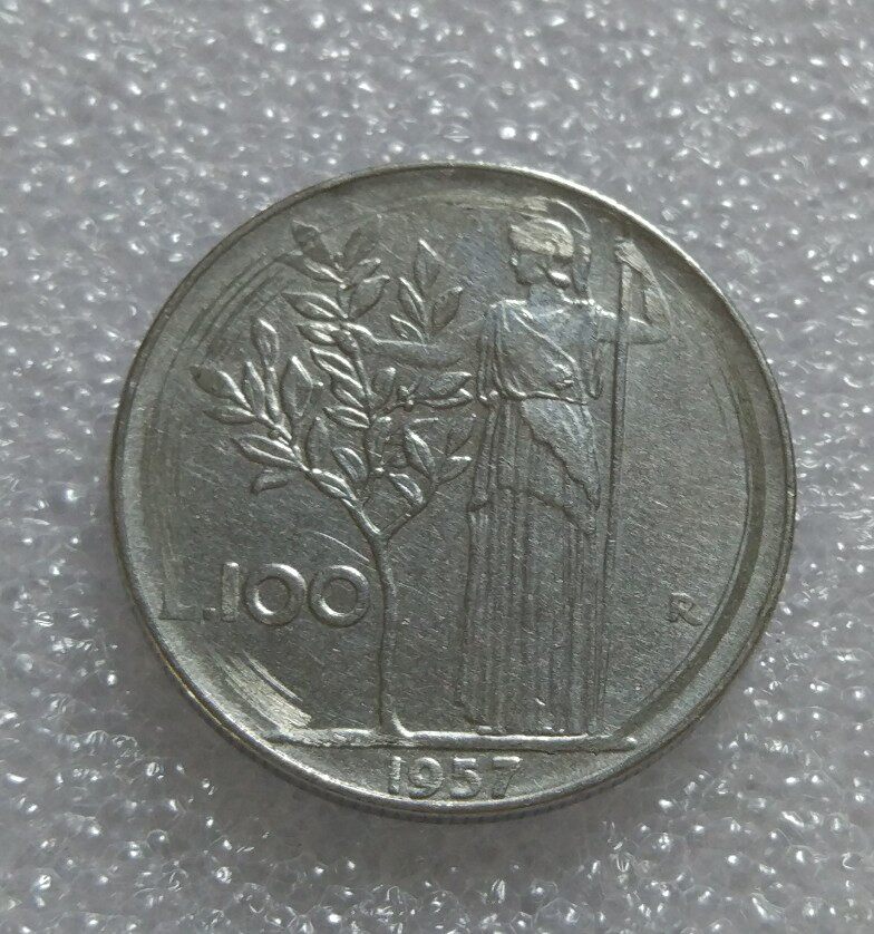 Italy 100 Lira Planting Goddess Commemorative Coins Coins Europe UK Croatia France