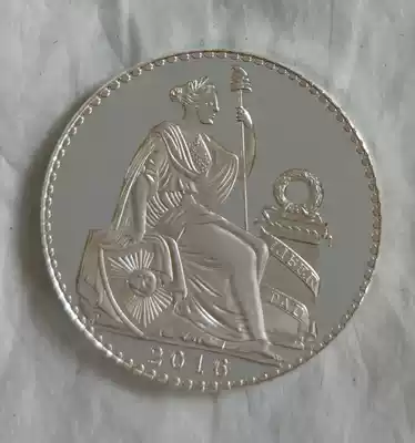 Medal silver plated Peru Statue of Liberty with a diameter of about 35mm collection
