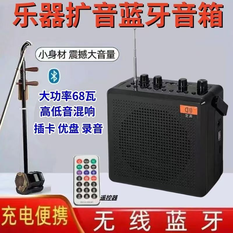 Zhisheng E399 Erhu Wireless Amplifier Instrument Amplifier for Playing Violin, Saxophone, Electric Flute, and Other Wind Instruments