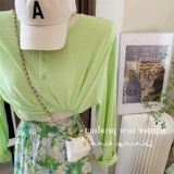 Летний лонгслив, юбка, комплект, детская одежда, семейный стиль, защита от солнца, цветочный принт