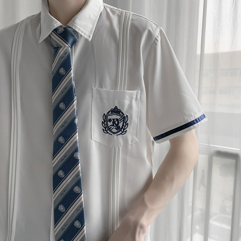 dk uniform shirt man design sensation small crowdsalted street clothes street clothes high school high school high school summer day short sleeves 50%