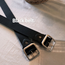 Fujisawa Nogawa matched dk uniform male pants strap female student Jane about male and female black belt tide