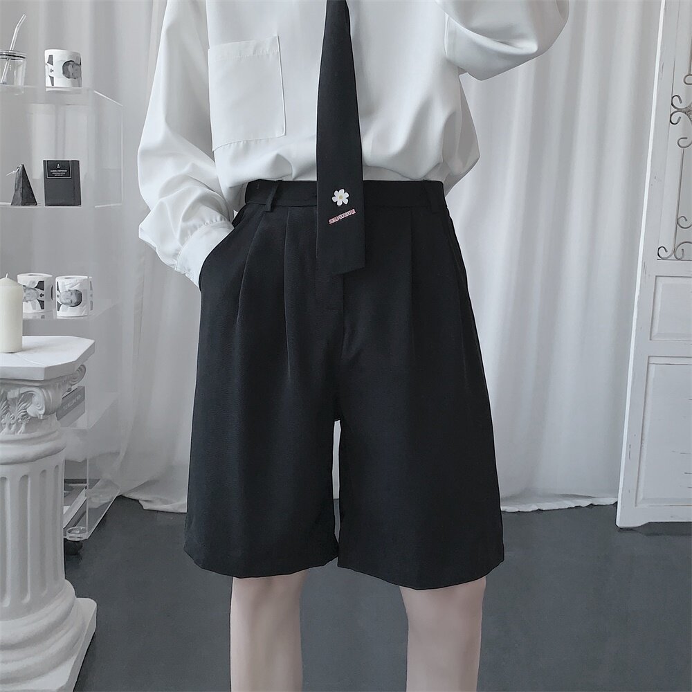 Fujiwara Wild Sichuan Dk Uniform Shorts Male 2022 Summer Thin Deposit 50% Western Pants Loose Minimalist College Wind-Taobao