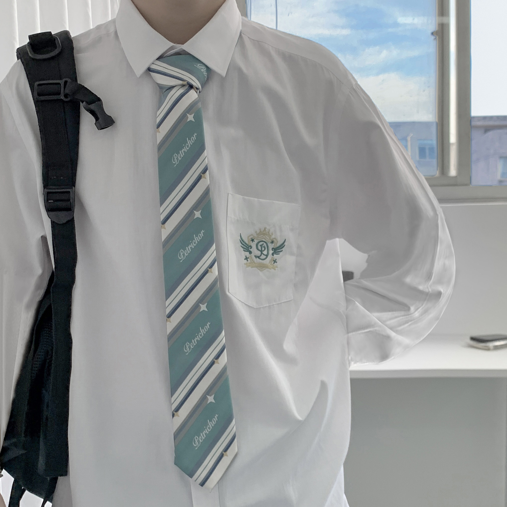 dk uniform men's short-sleeved shirt men's Japanese high-end men's wear couple's clothing niche top Japanese JK shirt jacket