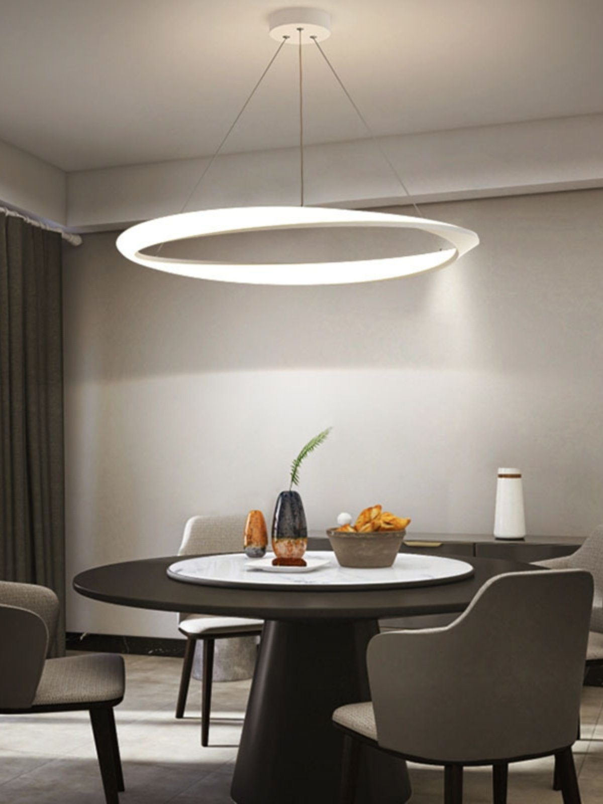 Minimalist Living Room Chandelier, Simple Designer Style, Elegant and High-End Bedroom Lamp, Home Creative and Unique Artistic Dining Room Lamp