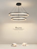 Living Room Chandelier Full Spectrum Eye Protection Lamp Modern Simple Nordic Fashion High Cri Double Round Minimalist Dining Room Chandelier