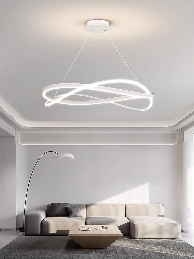 Italian-Style Living Room Chandelier, Modern Minimalist Main Light, Bedroom Designer Dining Table Lamp, Nordic Minimalist Room Lighting Fixtures
