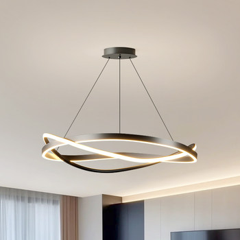 Italian-Style Living Room Chandelier, Modern Minimalist Main Light, Bedroom Designer Dining Table Lamp, Nordic Minimalist Room Lighting Fixtures