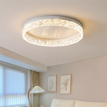 Light Luxury Bedroom Lamp, Modern, Simple and Elegant Ceiling Lamp, Warm, Romantic and Creative Round Dining Room Master Bedroom Room Lighting Fixtures