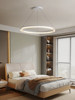 Living Room Chandelier Full Spectrum Eye Protection Lamp Modern Simple Nordic Fashion High Cri Double Round Minimalist Dining Room Chandelier