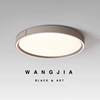 Italian Minimalist Bedroom Round Ceiling Lamp Master Bedroom Modern Light Luxury Study High-End Leather Full Spectrum Eye Protection Lamp