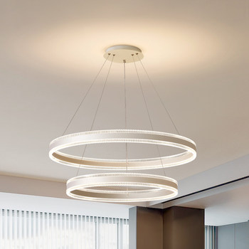 Restaurant Lamp, Modern, Simple, Light Luxury, Full Spectrum, Living Room Chandelier, Anti-Blue Light, Bedroom Main Light, Eye Protection, Flicker-Free Lighting Fixtures