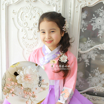 Han Fu North Korea Womens Traditional Hair Accessories Hanfu Headwear Children Hair Clip Classical Ancient Photo Stage Pearl Side Clip