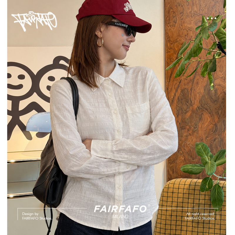 【Minimalist Long Sleeve Shirt】Cs603W0494 【Minimalist Long Sleeve Shirt】Cs603W0494