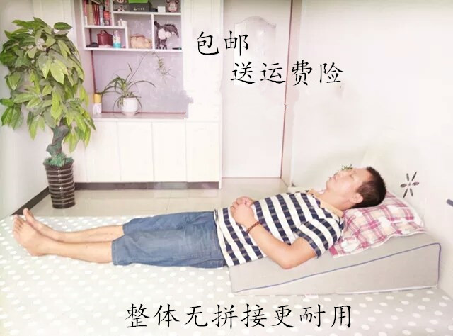 Anti-Reflux Wedge Mattress for Stomach Acid Reflux Prevention, 30-Degree Pillow for Pregnant Women, Inclined Wedge Mattress for Supine Position