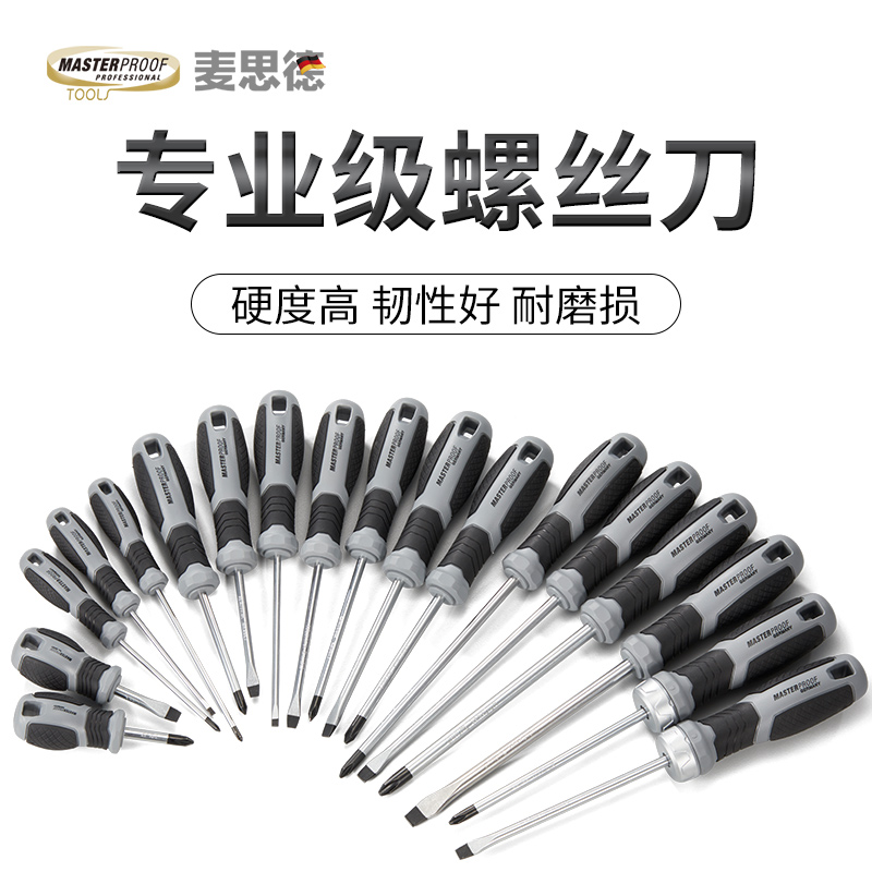 Mesidro Screwdriver with Super Hard Industrial Class Deco-Strong Strong STRONG HEAD SCREW DRIVER HIGH HARDNESS LARGE SCREWDRIVERS