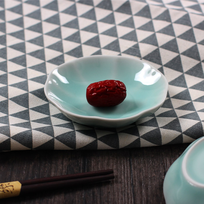 Oujiang Celadon Snack Dish Vinegar Dish Seasoning Dish Flavor Dish Sauce Dish Ceramic Dipping Sauce Dish Glass Series