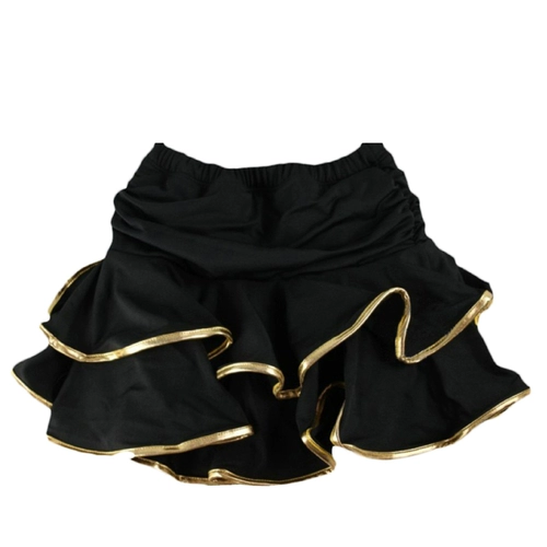 Черная детская юбка на девочку, мини-юбка, летняя спортивная одежда