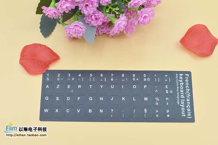 bàn phím tiếng Pháp dán bàn phím tiếng Pháp Pháp mờ notebook phim dán bàn phím máy tính để bàn gắn liền với - Phụ kiện máy tính xách tay miếng dán laptop chống nhìn trộm