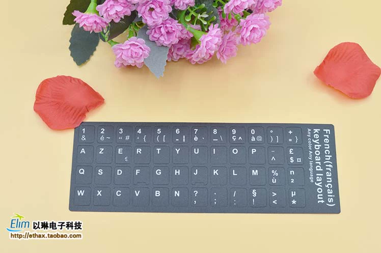 bàn phím tiếng Pháp dán bàn phím tiếng Pháp Pháp mờ notebook phim dán bàn phím máy tính để bàn gắn liền với - Phụ kiện máy tính xách tay