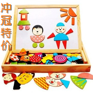 Children's jigsaw puzzle drawing board 3 years old and above boys and girls baby educational toys 4-5-6-7 years old
