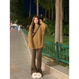 Демисезонный свитер, корейская трикотажная куртка, увеличенная толщина, коллекция 2023