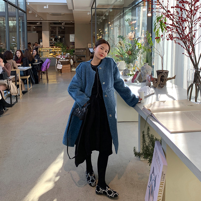 WXLSTUDIO Additional Small Scarf ~ 2020 Autumn Winter New Medium Long Version Light Warm Fur One-piece Jacket Woman