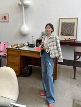 WXLSTUDIO Classic Yet Distinctive Plaid Little Fragrant Wind Jacket Woman 2021 Autumn Winter New