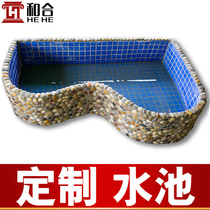 Custom Fish Pool Fake Mountain Flowing Water Swing Piece Fountain Balcony Villa Garden Living Room Water View Fish Tank Turtle Pool Pool